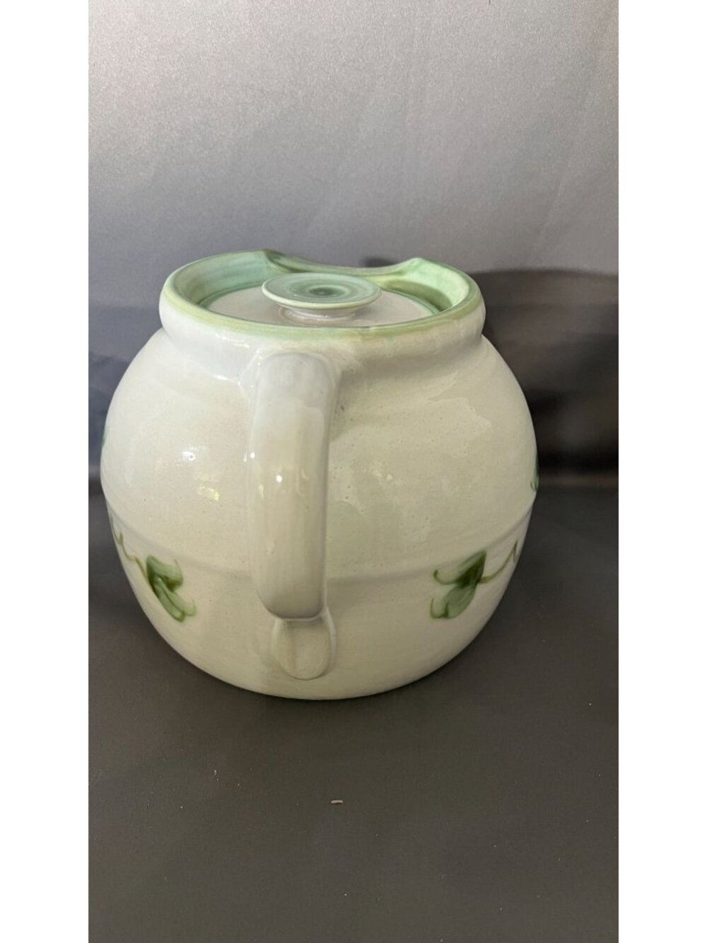 John B. Taylor Handcrafted Pottery Pitcher/Bean Pot With Lid – Harvest Theme - Picture 4 of 12